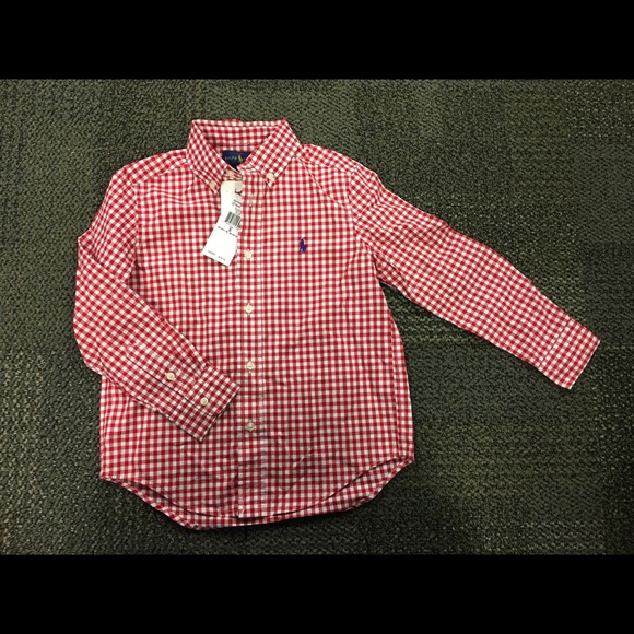 Ralph Lauren Other - Ralph Lauren Red White Button Shirt NWT Sz 5
